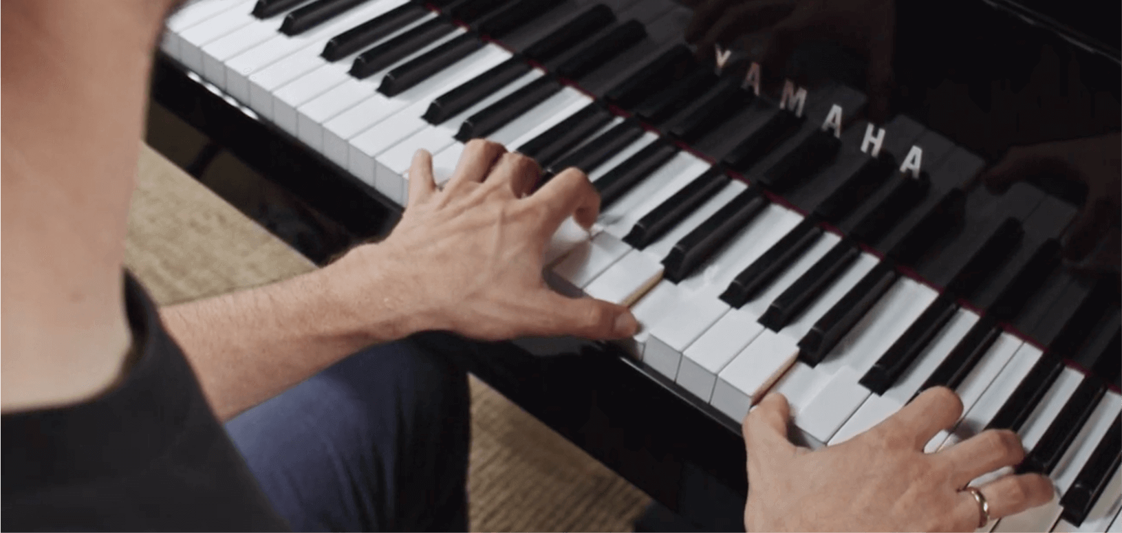 Playing and learning piano